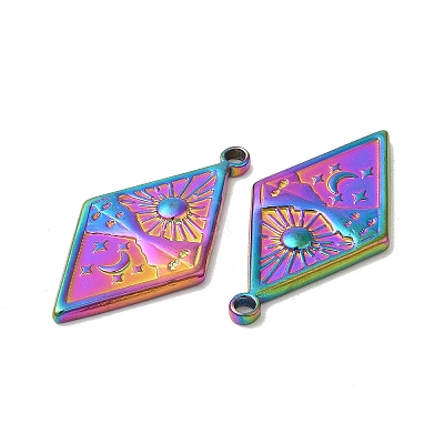 Ion Plating(IP) 304 Stainless Steel Pendants STAS-L020-038RC-1