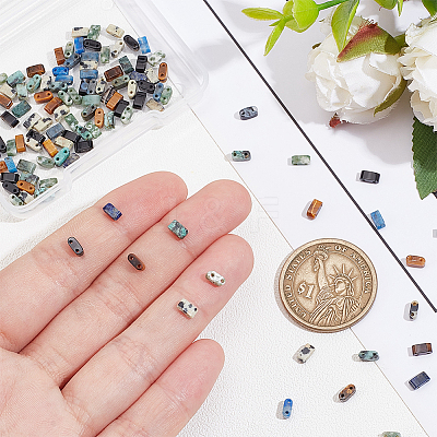 120Pcs 6 Styles Natural Mixed Gemstone Beads G-PH0002-50-1