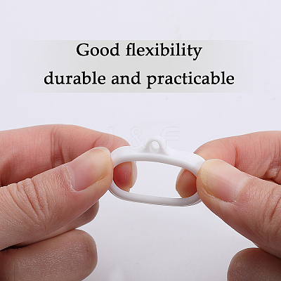 60Pcs Silicone Pendant SIL-GF0001-40B-1
