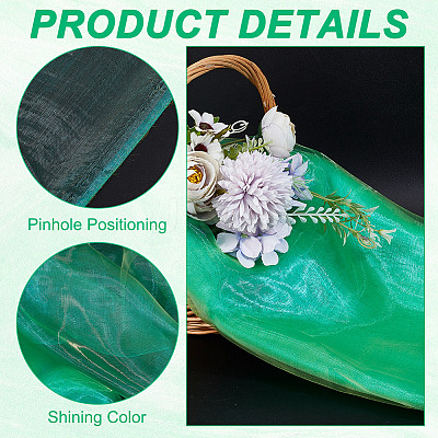 Polyester Organza Fabric DIY-WH0622-049B-1