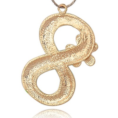Golden Alloy Enamel Big Pendants ENAM-J086-01G-1