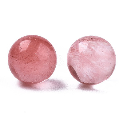 Cherry Quartz Glass Beads LS-G-R483-10-8mm-1