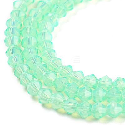 Baking Paint Transparent Glass Beads Strands DGLA-F029-J2mm-05-1