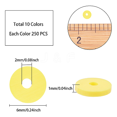 Handmade Polymer Clay Beads CLAY-FH0001-02B-01-1