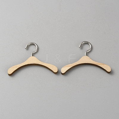 Wood Doll Hangers DIY-WH0569-20B-1