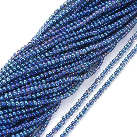 Electroplate Glass Beads Strands EGLA-K014-A-FR01-1