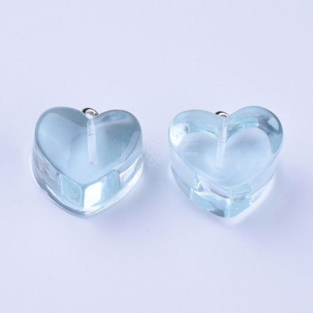 Resin Pendants RESI-WH0008-12E-1