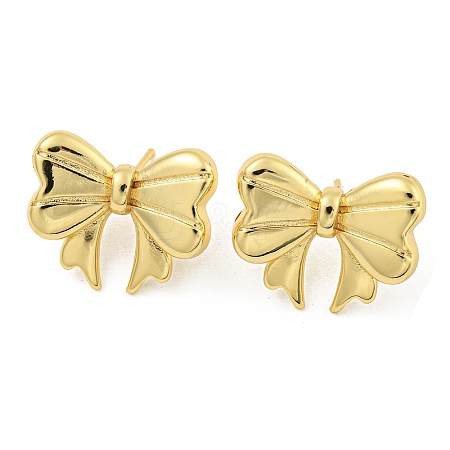 Rack Plating Brass Stud Earrings EJEW-M247-30A-G-1