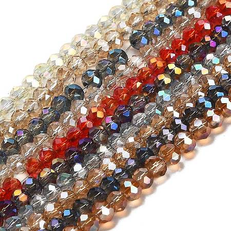Electroplate Glass Beads Strands EGLA-D020-4x3mm-M2-1