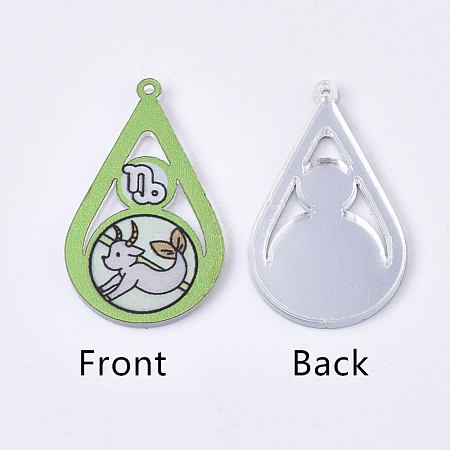 Acrylic Pendants X-OACR-S035-16B-1