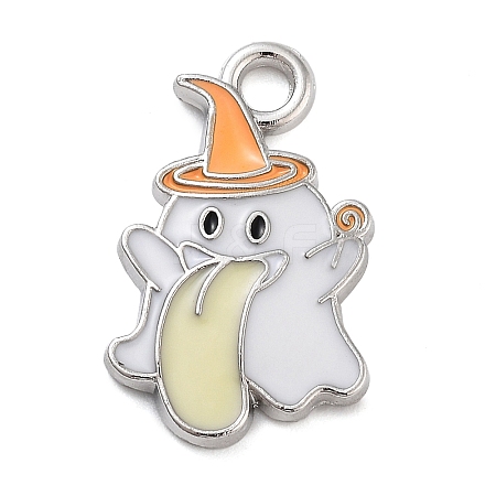 Halloween Theme Alloy Enamel Pendants PALLOY-S033-01C-1