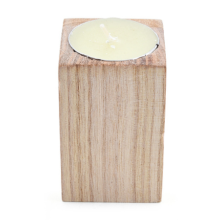 Natural Wood Candle Holder LS-AJEW-T002-01-1