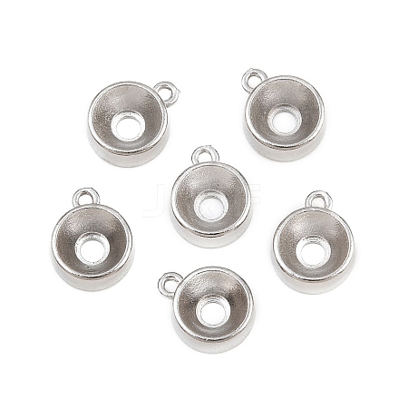 304 Stainless Steel Charm Rhinestone Settings SA-CBAC865-01D-P-1
