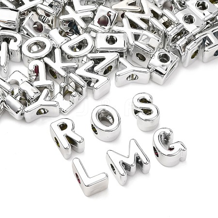 UV Plating Acrylic European Beads MACR-L015-19B-1