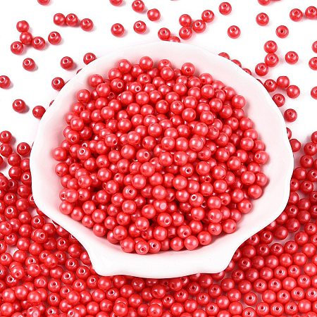 Opaque Baking Paint Glass Beads DGLA-T004-02K-1