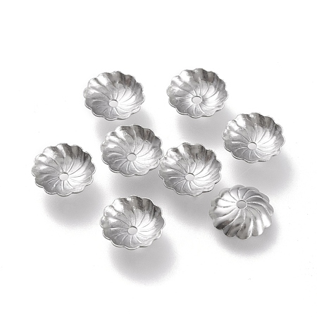 Non-Tarnish 304 Stainless Steel Bead Caps STAS-K194-07P-02-1