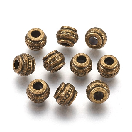 Tibetan Style European Beads MLF10904Y-NF-1