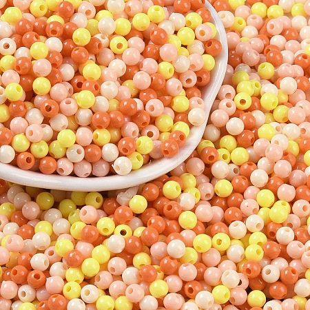 Opaque Acrylic Beads X1-OACR-H118-07B-05-1