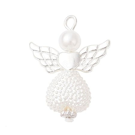 ABS Plastic Imitation Pearl Pendants PALLOY-JF04061-01-1