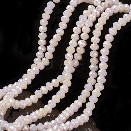 Electroplate Glass Beads Strands EGLA-A034-J6mm-T06-1