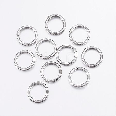 Tarnish Resistant 304 Stainless Steel Open Jump Rings STAS-P151-02-1
