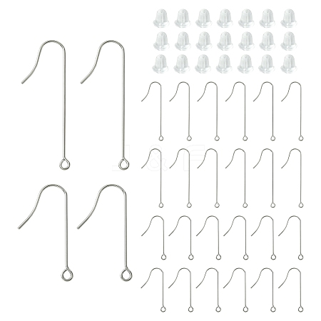 100Pcs 3 Styles 316 Surgical Stainless Steel Earring Hooks FIND-YW0005-50-1