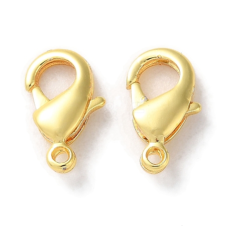 Rack Plating Brass Lobster Claw Clasps KK-F090-27G-01-1