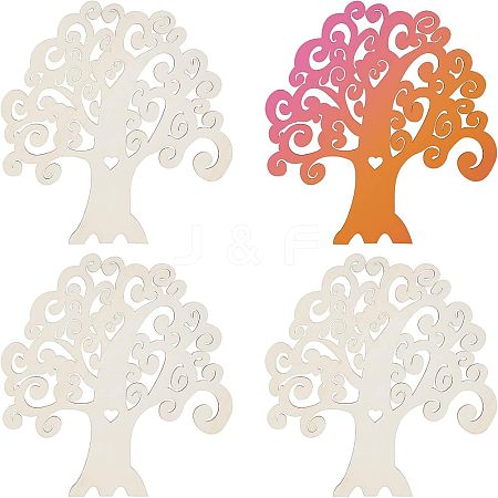 Family Tree Wood Cutout WOOD-WH0031-06-1