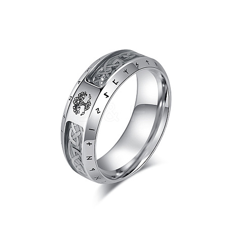 Retro Viking 304 Stainless Steel Finger Rings FS-WG4B70E-05-1