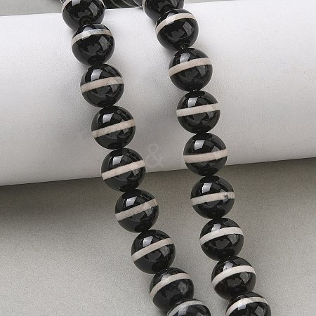 Tibetan Style dZi Beads Strands GG-CBA3DA1-02-1