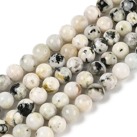 Natural Rainbow Moonstone Beads Strands G-H093-B01-10MM-1