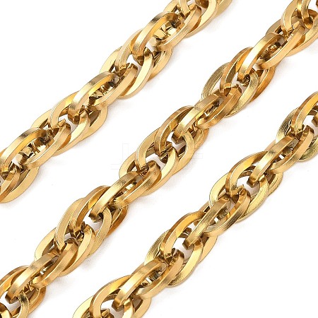 Ion Plating(IP) 304 Stainless Steel Rope Chains CHS-H025-16G-01-1