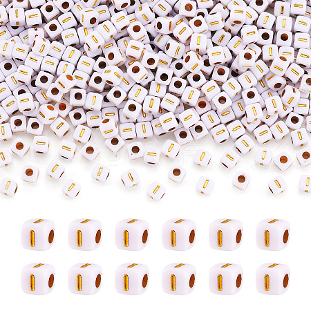 Opaque Acrylic Beads MACR-TAG0001-07I-1