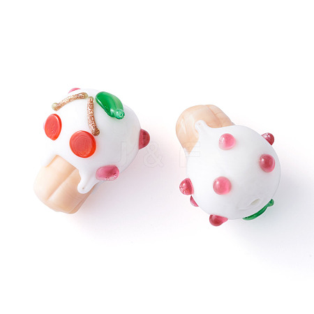 2Pcs Handmade Lampwork Bumpy Beads LAMP-TA0002-51A-1