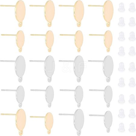 304 Stainless Steel Stud Earring Findings STAS-UN0021-21-1