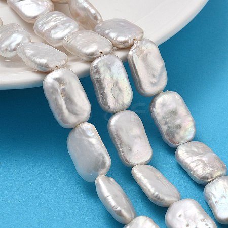 Natural Baroque Keshi Pearl Beads Strands PEAR-P064-01B-08A-1