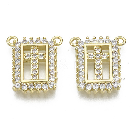 Brass Micro Pave Cubic Zirconia Pendants ZIRC-S061-195G-NF-1