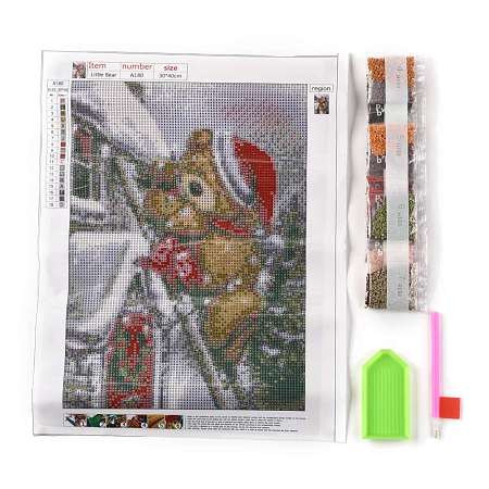 Christmas Theme DIY Diamond Painting Canvas Kits for Kids DIY-I055-02-1