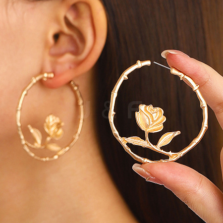 Alloy Stud Earrings WGE798E-05-1