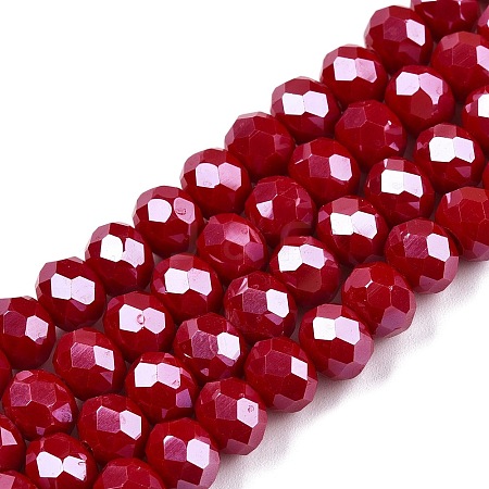 Electroplate Glass Beads Strands LS-EGLA-A044-P8mm-A15-1