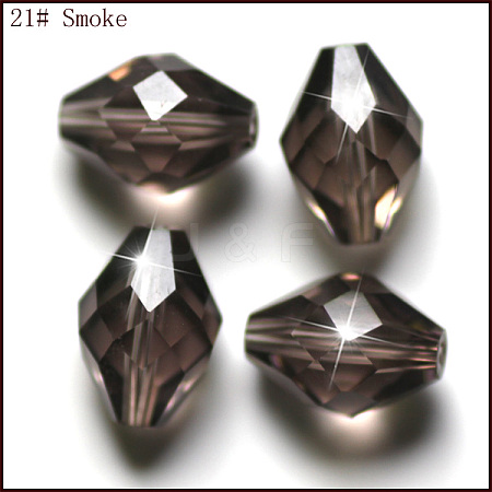Imitation Austrian Crystal Beads SWAR-F054-9x6mm-21-1