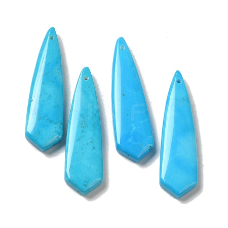 Natural Turquoise Dyed Pendants G-Q161-09B-1