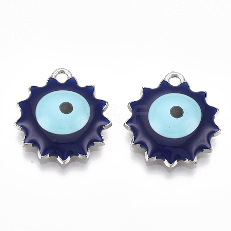 Alloy Pendants X-ENAM-S016-48B-1