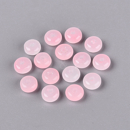 Baking Paint Imitation Jade Glass Beads GL-N006-01A-09-1