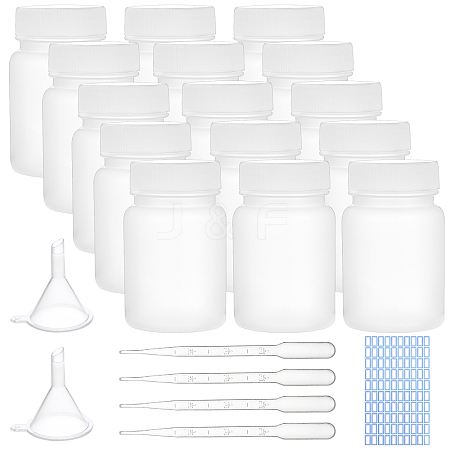 Olycraft 27Pcs Column Plastic Bottle CON-OC0001-33A-1