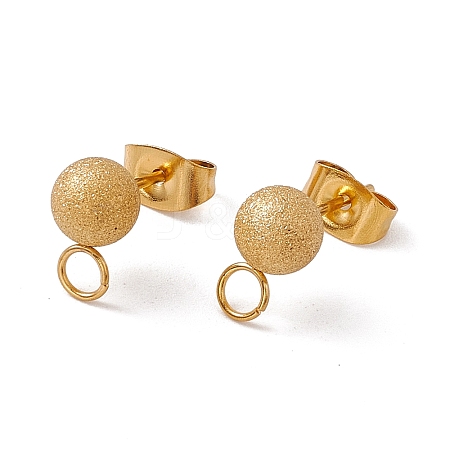 304 Stainless Steel Stud Earring Findings STAS-E179-05D-G-1