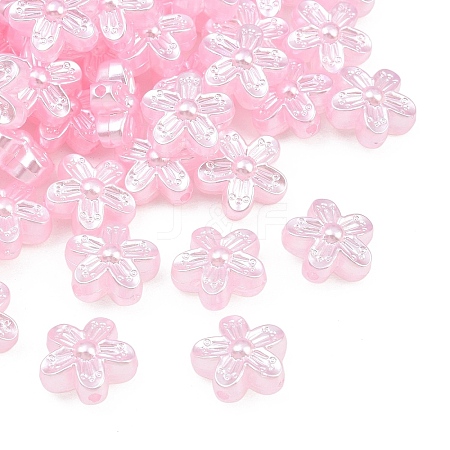 Imitation Pearl Acrylic Beads AC-CBAAA05-07A-1
