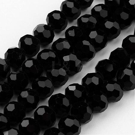 Transparent Glass Bead Strands GLAA-G013-8mm-71-1