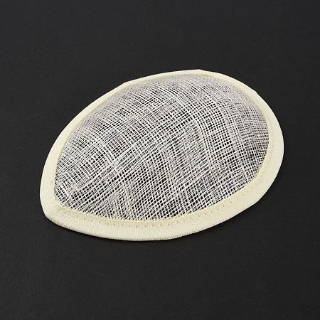 Linen Teardrop Fascinator Hat Base for Millinery AJEW-WH0283-54B-1