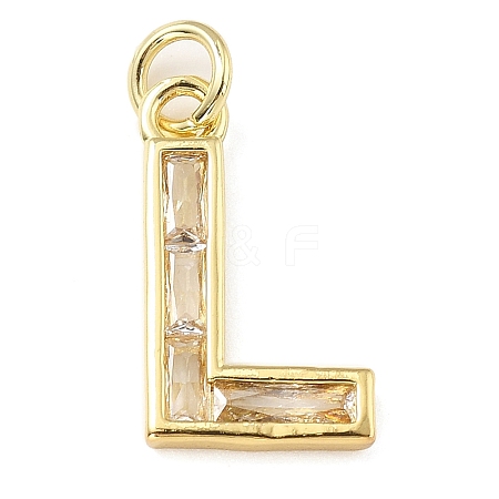 Brass Micro Pave Cubic Zirconia Pendants KK-V014-01G-12-1